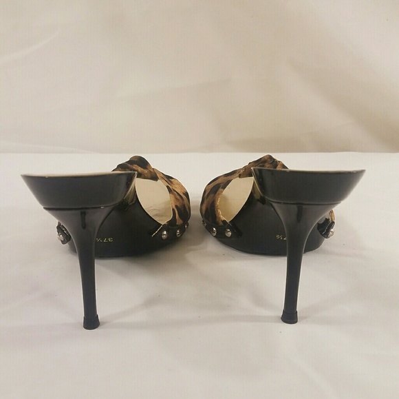 NWOT DOLCE & GABBANA Animal Print Leopard Sandals - Picture 3 of 5